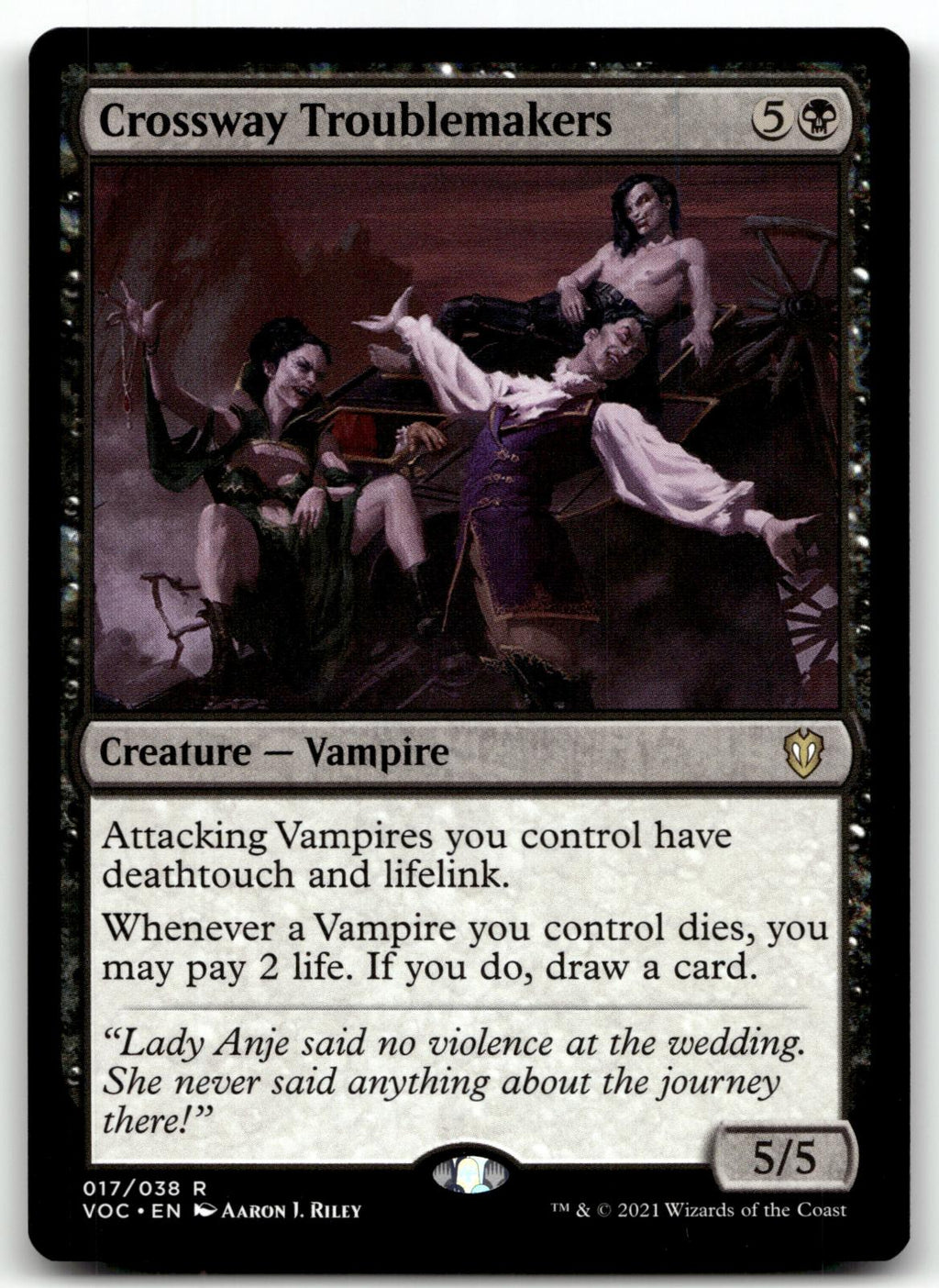Crossway Troublemakers 17 Commander: Innistrad: Crimson Vow Magic: The Gathering NM