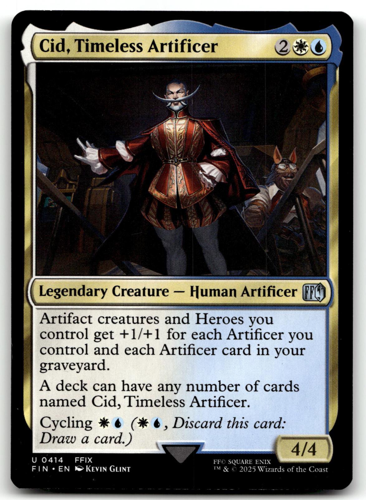 Cid, Timeless Artificer (0414) 414 FINAL FANTASY Magic: The Gathering NM
