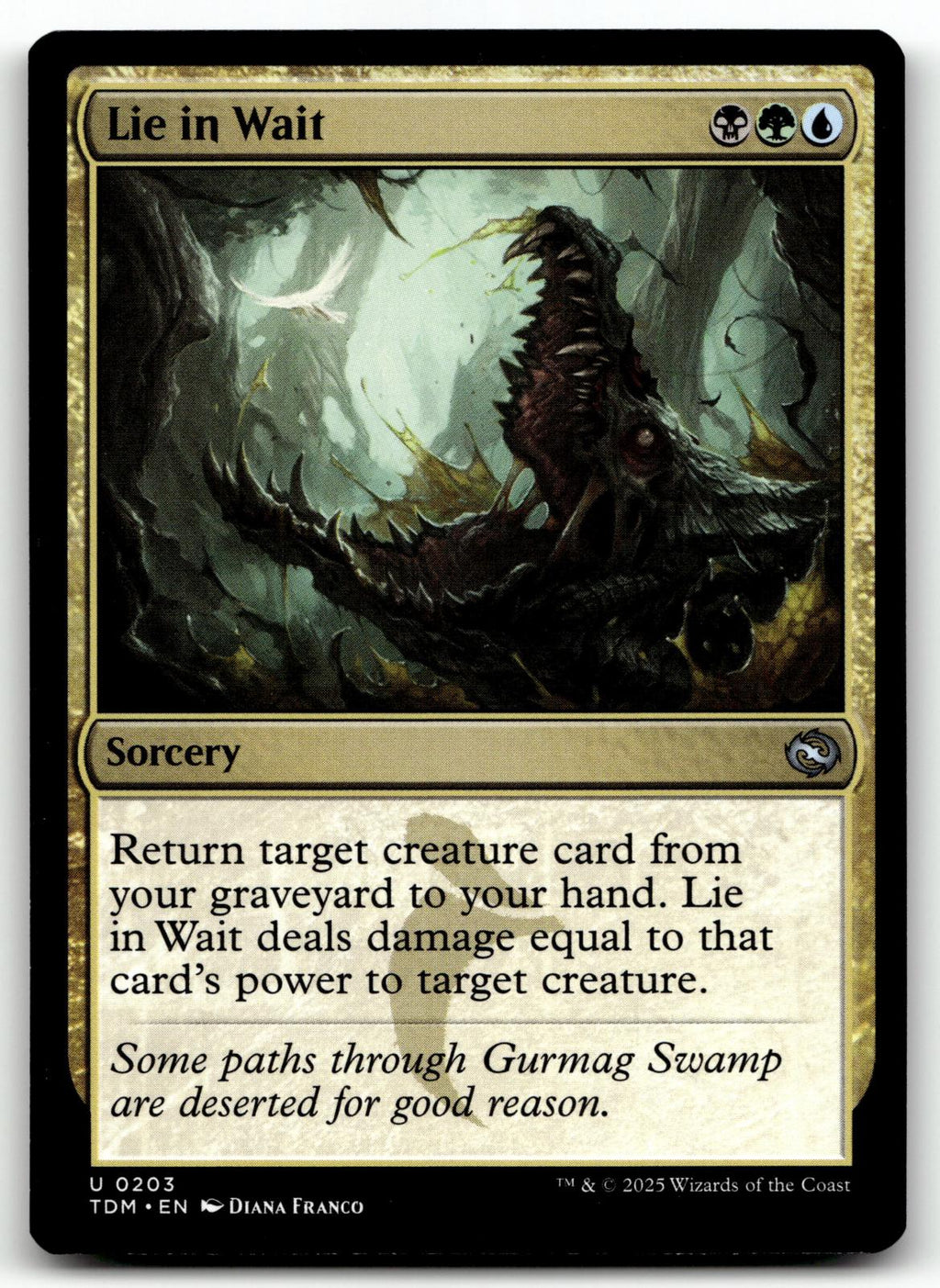 Lie in Wait 203 Uncommon Tarkir: Dragonstorm Magic: The Gathering Near Mint