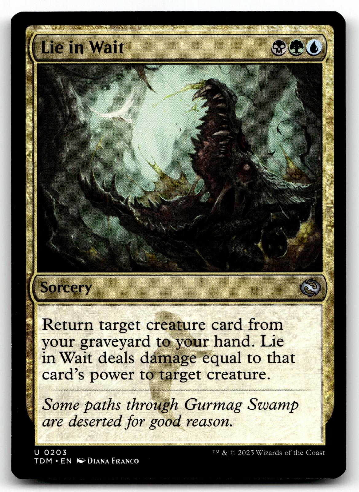 Lie in Wait 203 Uncommon Tarkir: Dragonstorm Magic: The Gathering Near Mint