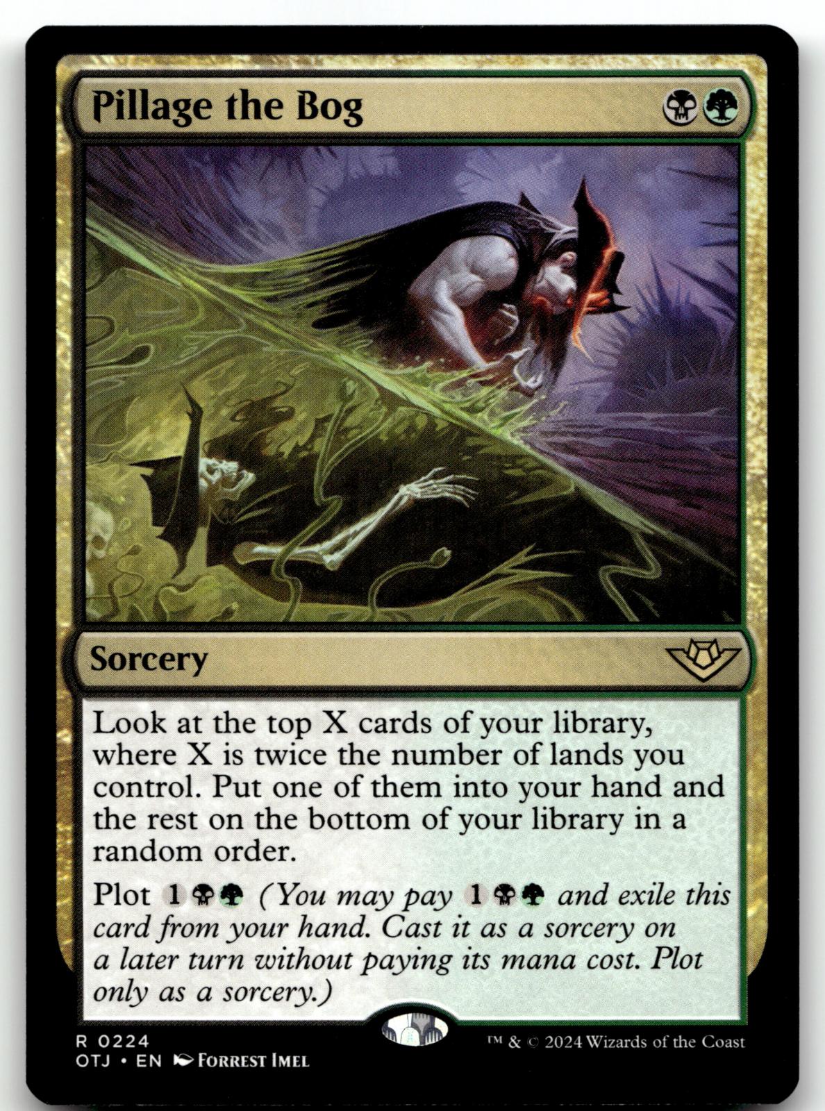 Pillage the Bog 224 Rare Outlaws of Thunder Junction Magic: The Gathering NM