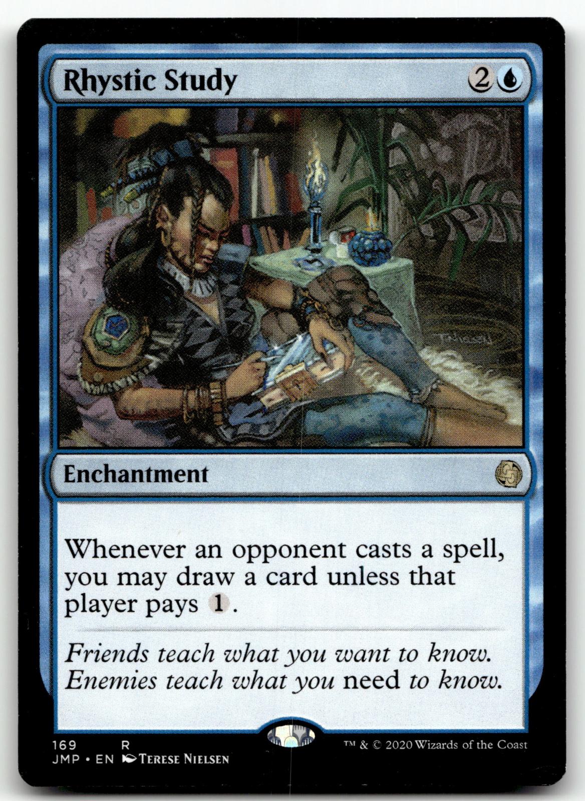 Rhystic Study 169 Rare Jumpstart Magic: The Gathering Near Mint