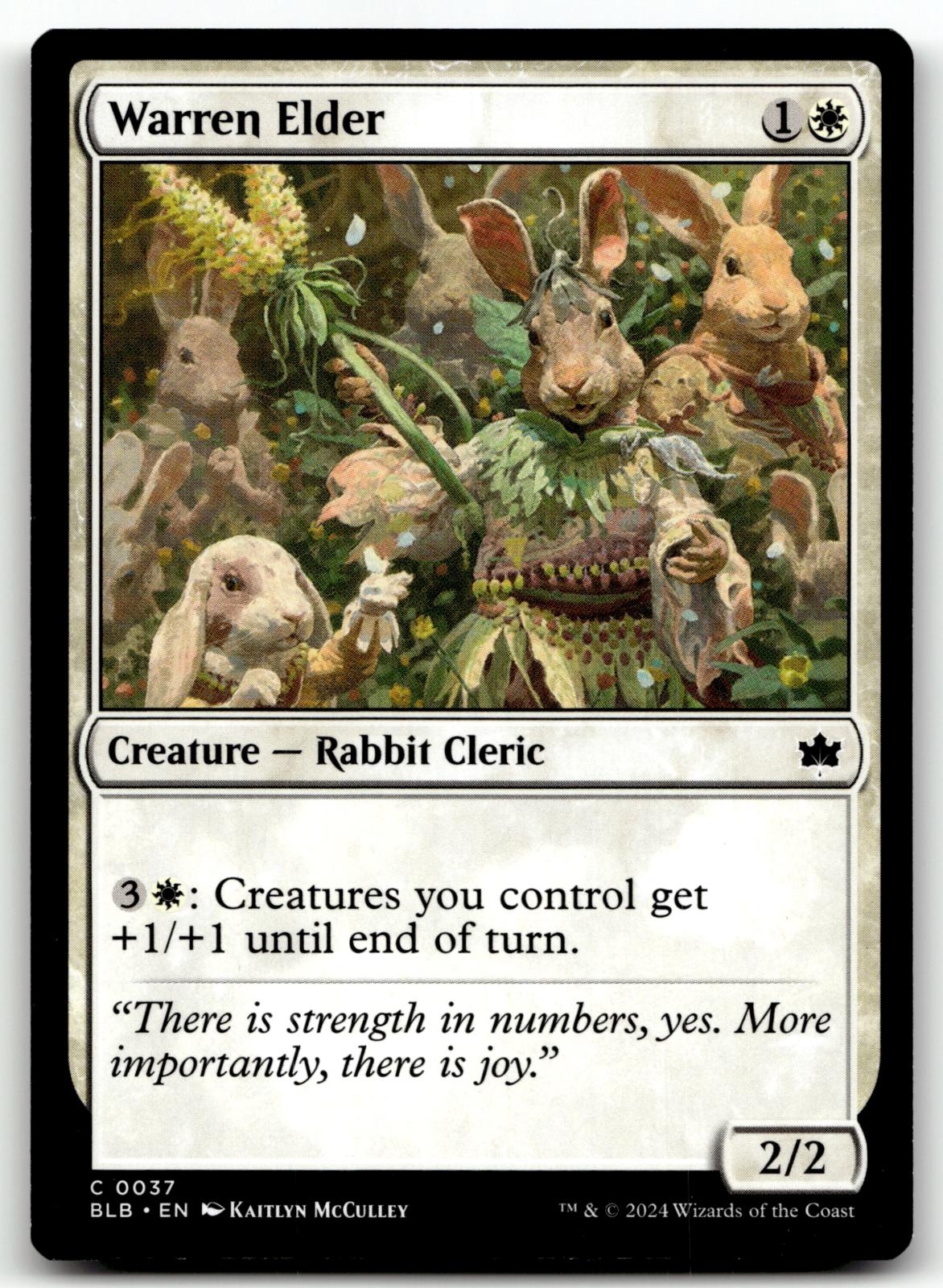 Warren Elder 37 Common Bloomburrow Magic: The Gathering Near Mint