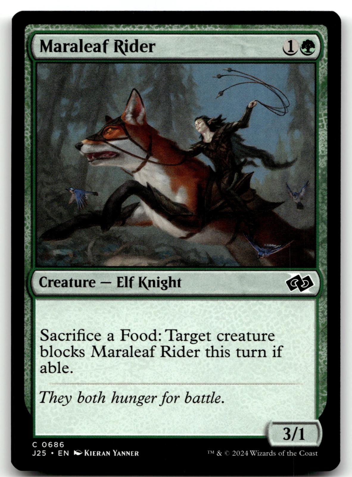 Maraleaf Rider 686 Common Foundations Jumpstart Magic: The Gathering Near Mint