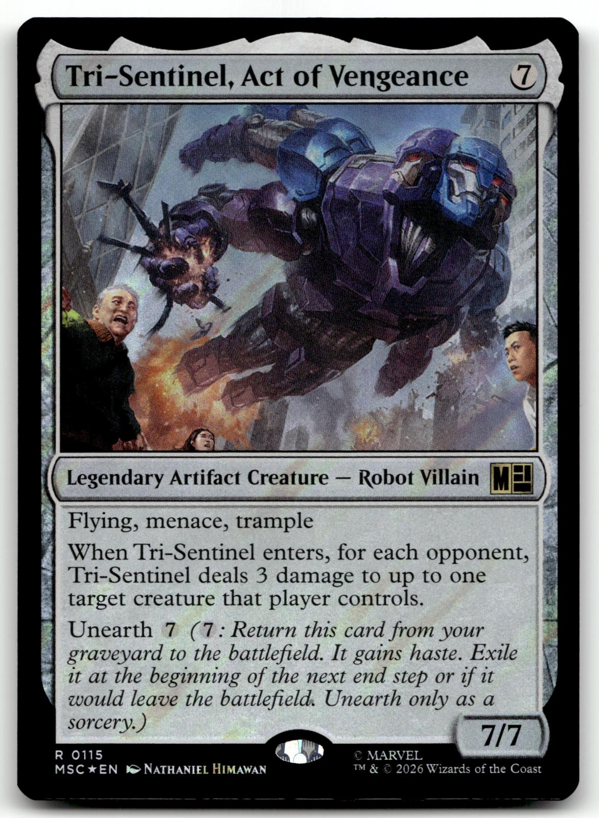 Tri-Sentinel, Act of Vengeance Surge Foil115 Holo Commander: Marvel Super Heroes