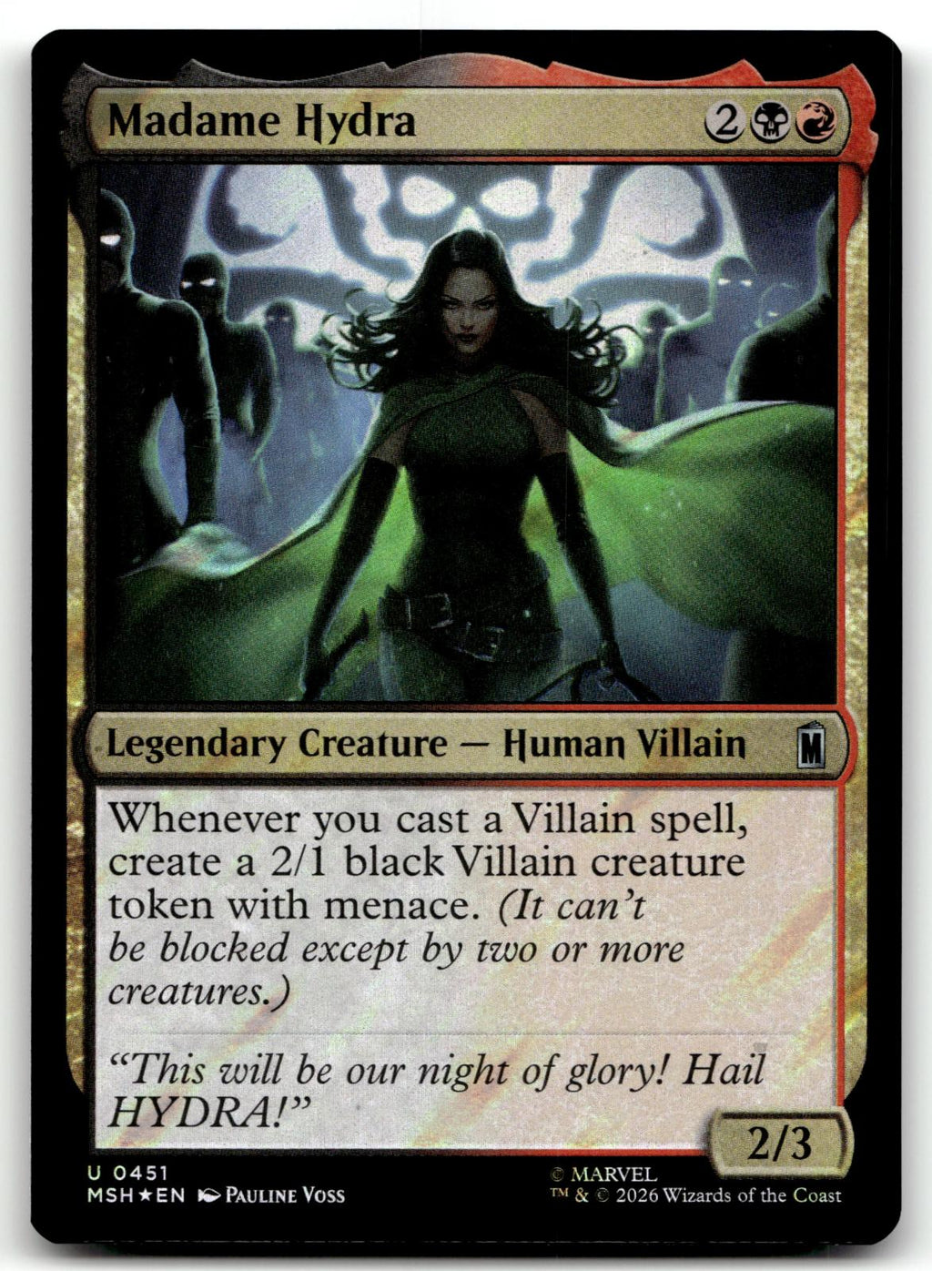 Madame Hydra (Surge Foil) 451 Holo Marvel Super Heroes Magic: The Gathering NM
