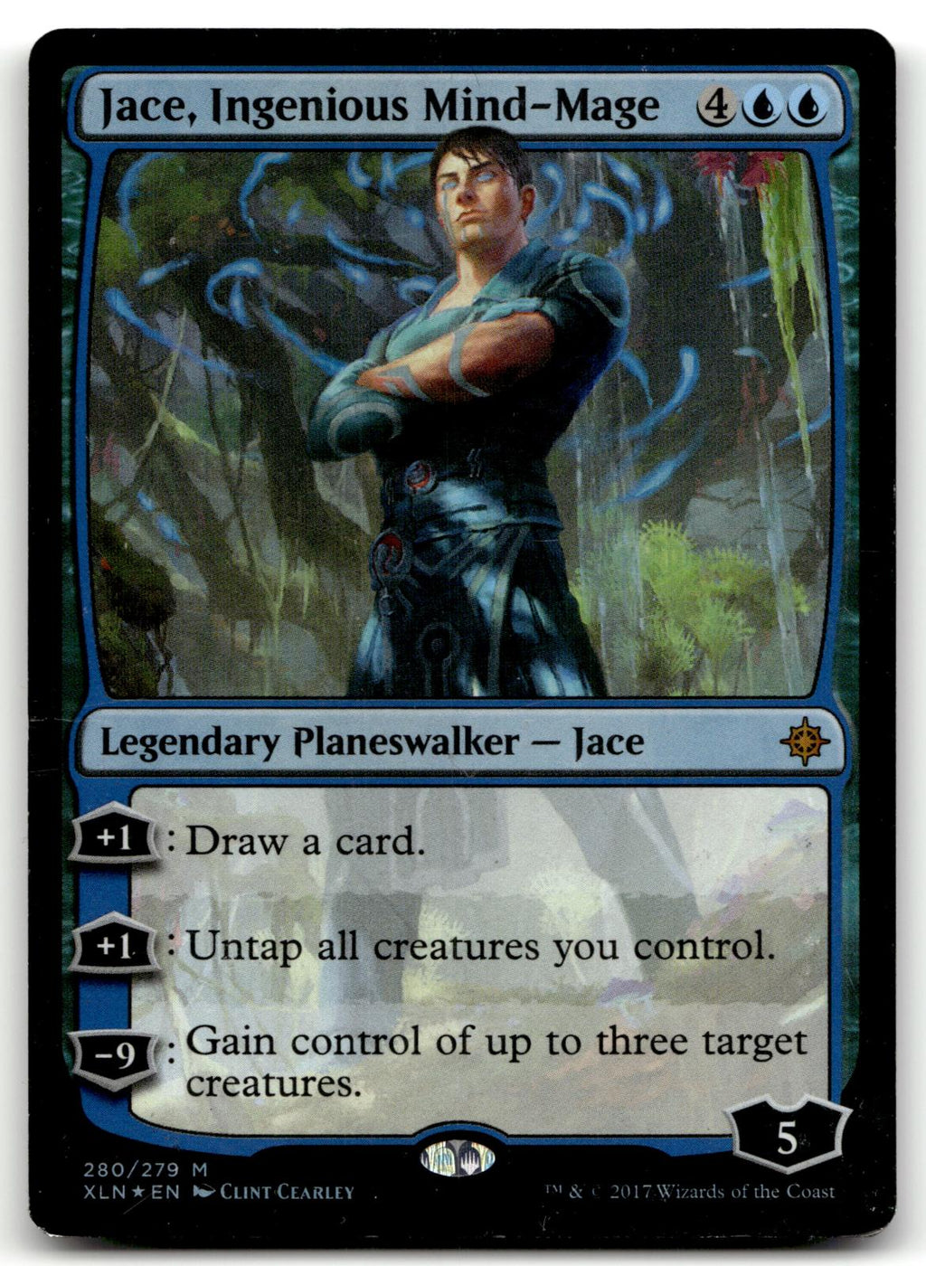 Jace, Ingenious Mind-Mage 280 Mythic Ixalan Magic: The Gathering Foil Near Mint
