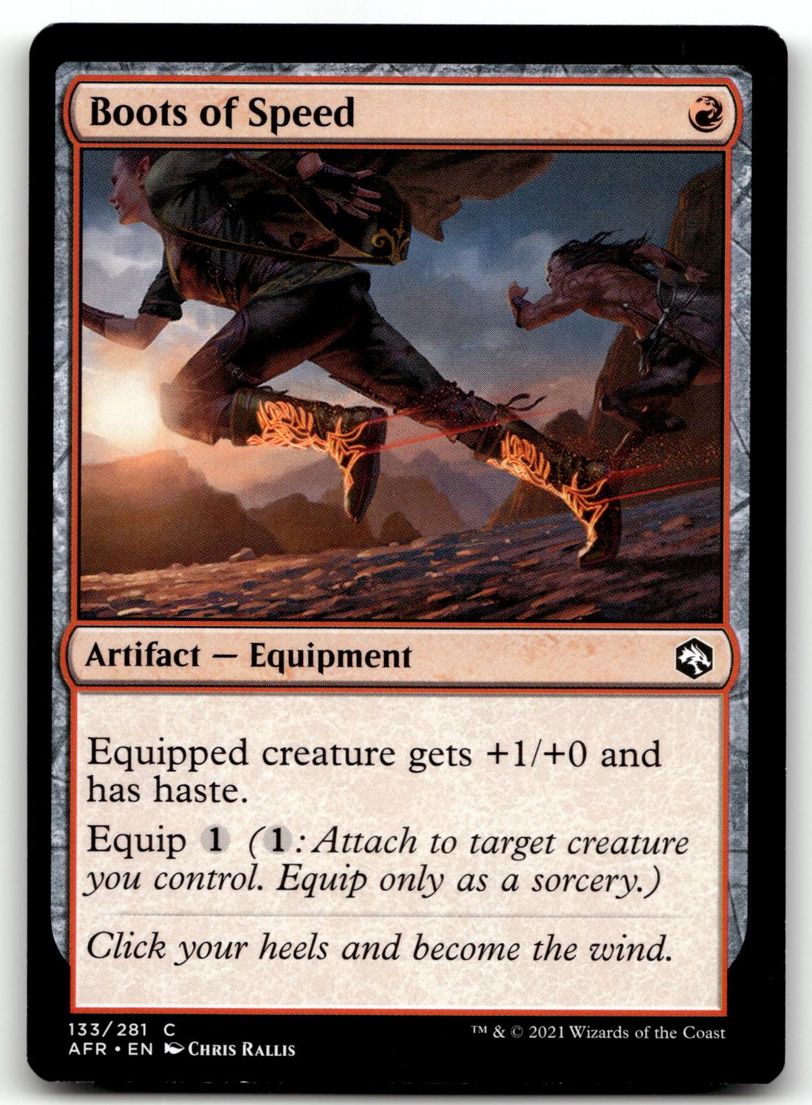 Boots of Speed 133 Adventures in the Forgotten Realms Magic: The Gathering NM