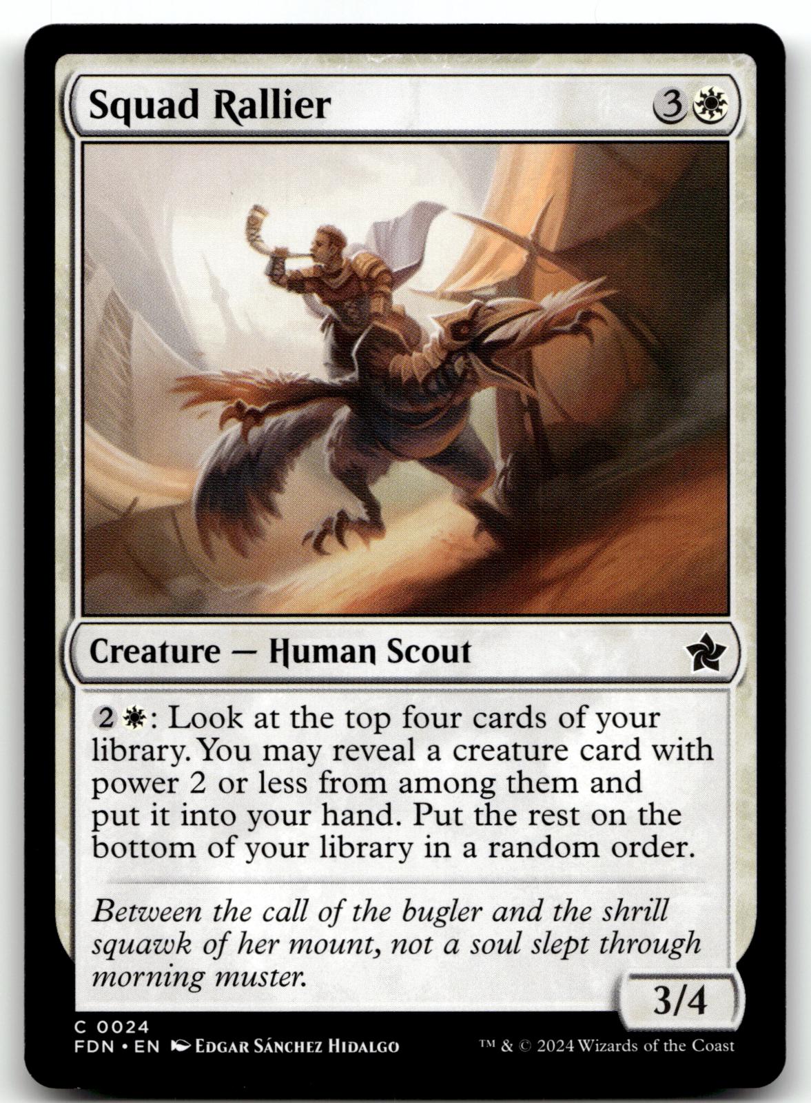 Squad Rallier 24 Common Foundations Magic: The Gathering Near Mint