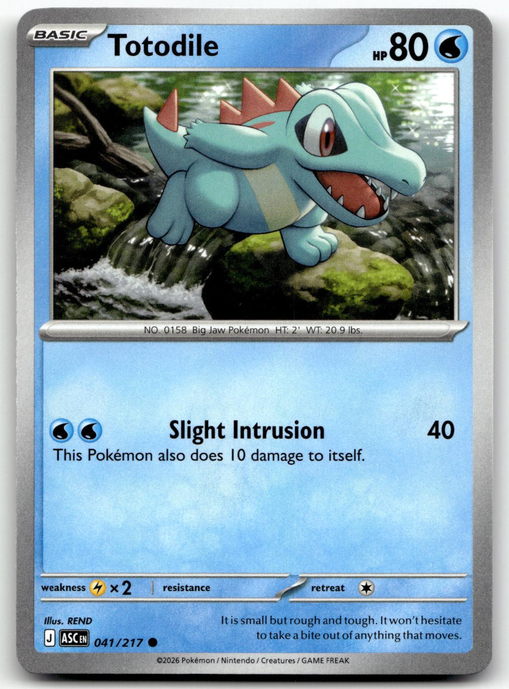 Totodile 041/217 Common Ascended Heroes Pokemon Near Mint