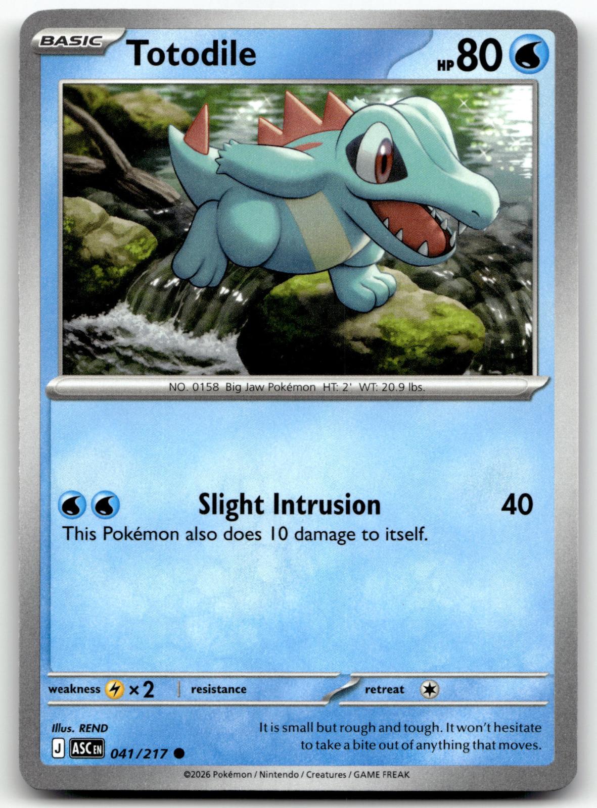 Totodile 041/217 Common Ascended Heroes Pokemon Near Mint