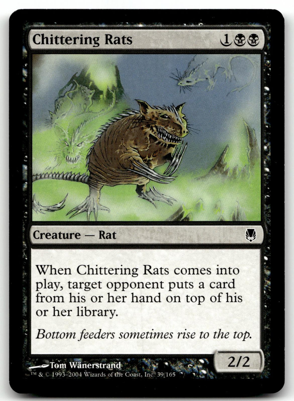 Chittering Rats 39 Common Darksteel Magic: The Gathering Near Mint