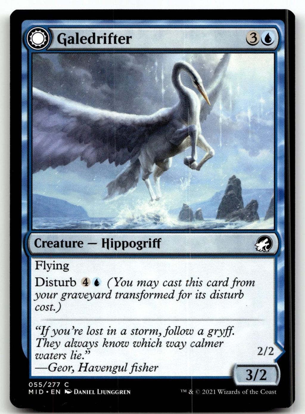 Galedrifter 55 Common Innistrad: Midnight Hunt Magic: The Gathering Near Mint