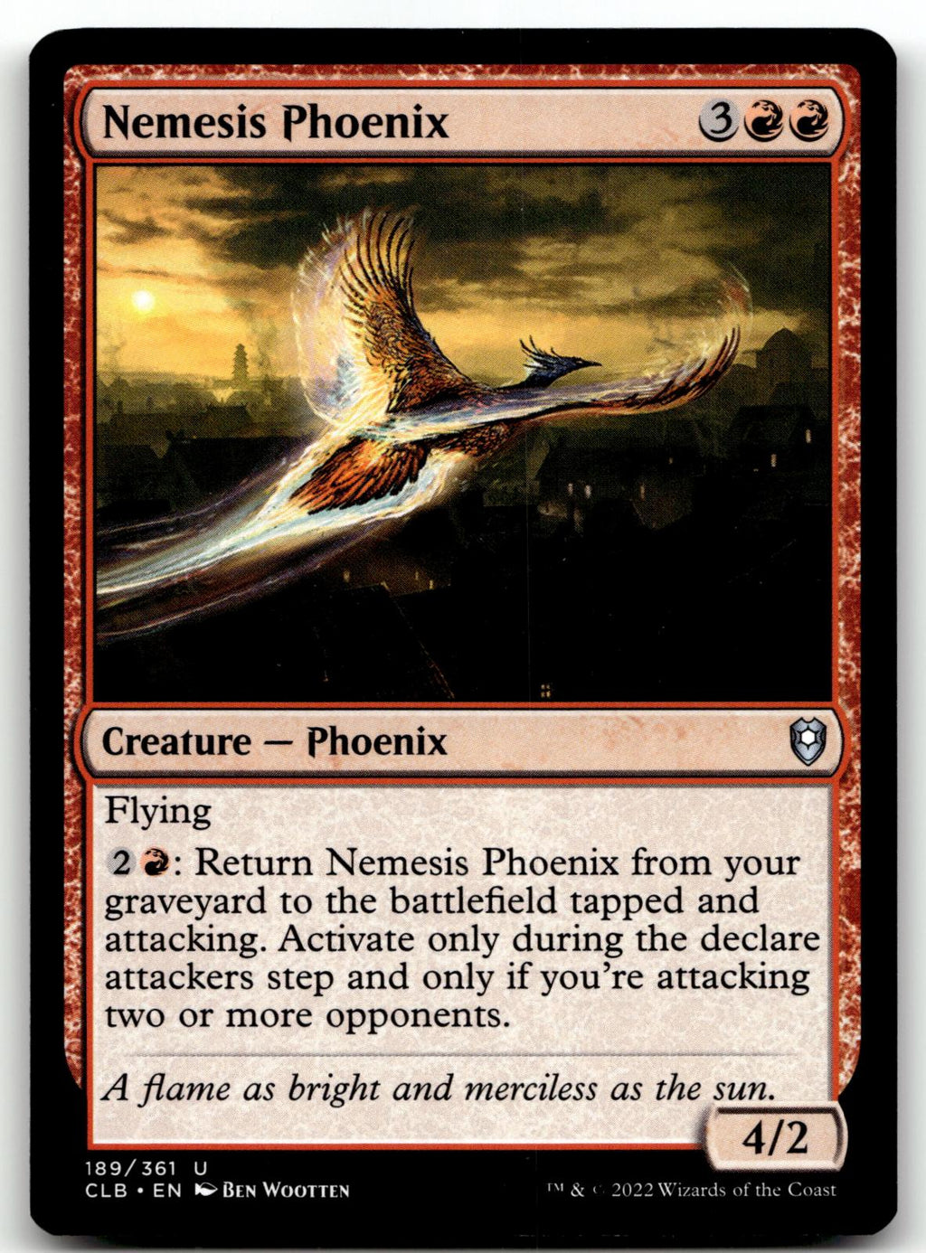 Nemesis Phoenix 189 Commander Legends: Battle for Baldur's Gate Magic: The Gathering NM