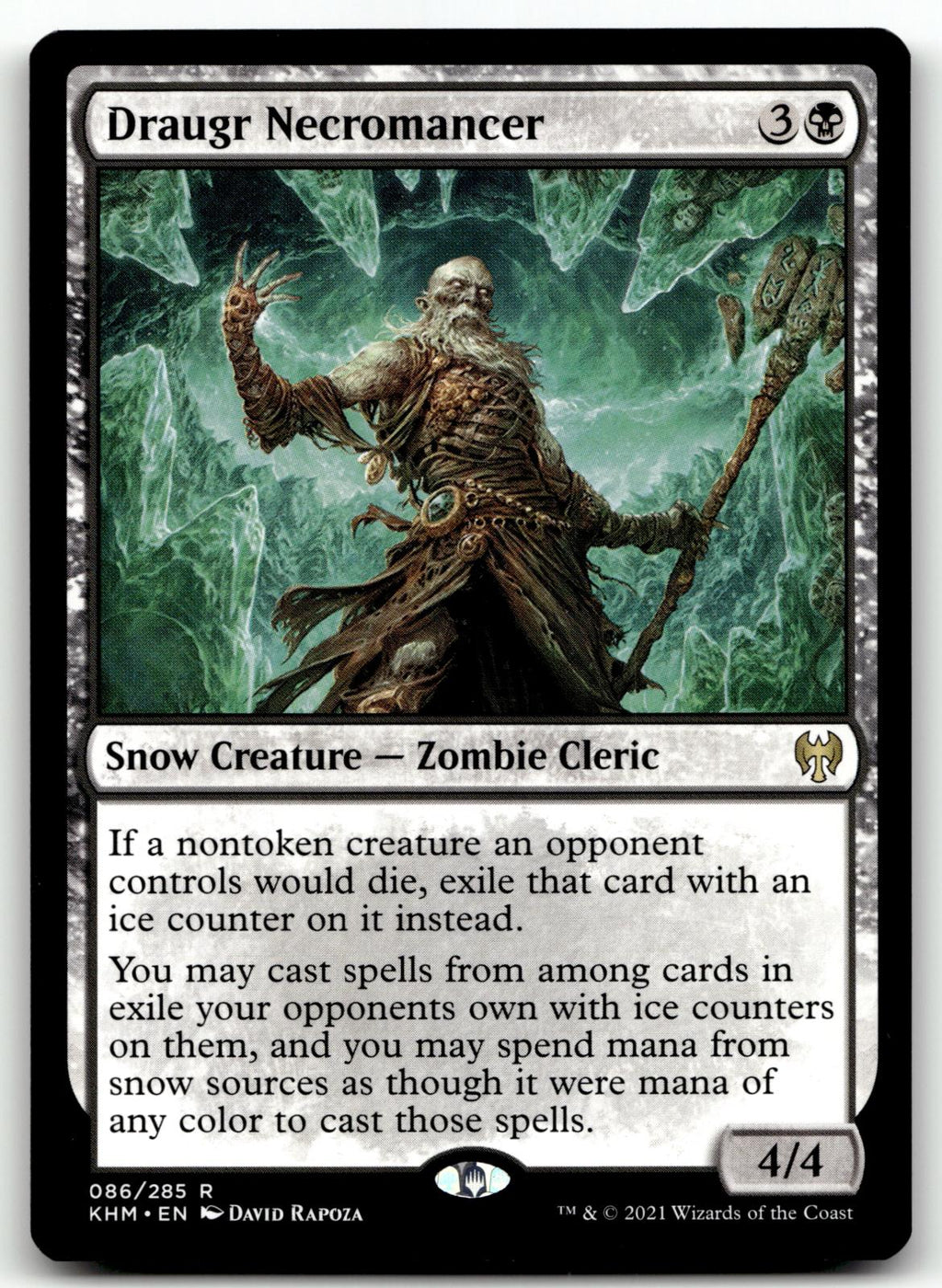 Draugr Necromancer 86 Rare Kaldheim Magic: The Gathering Near Mint