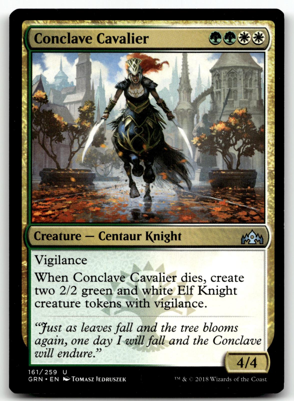 Conclave Cavalier 161 Uncommon Guilds of Ravnica Magic: The Gathering Near Mint