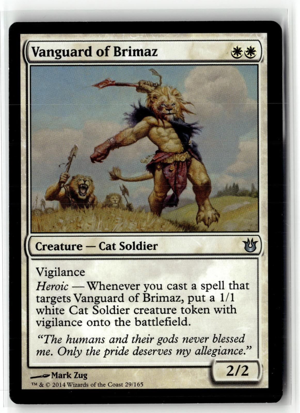 Vanguard of Brimaz 29 Uncommon Born of the Gods Magic: The Gathering Near Mint