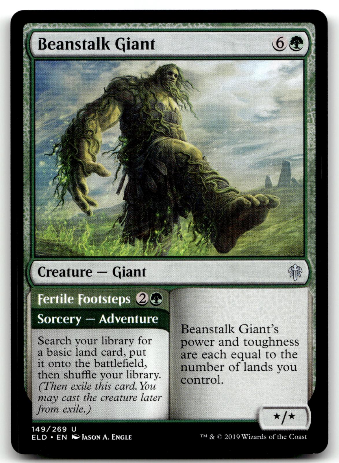 Beanstalk Giant 149 Uncommon Throne of Eldraine Magic: The Gathering Near Mint