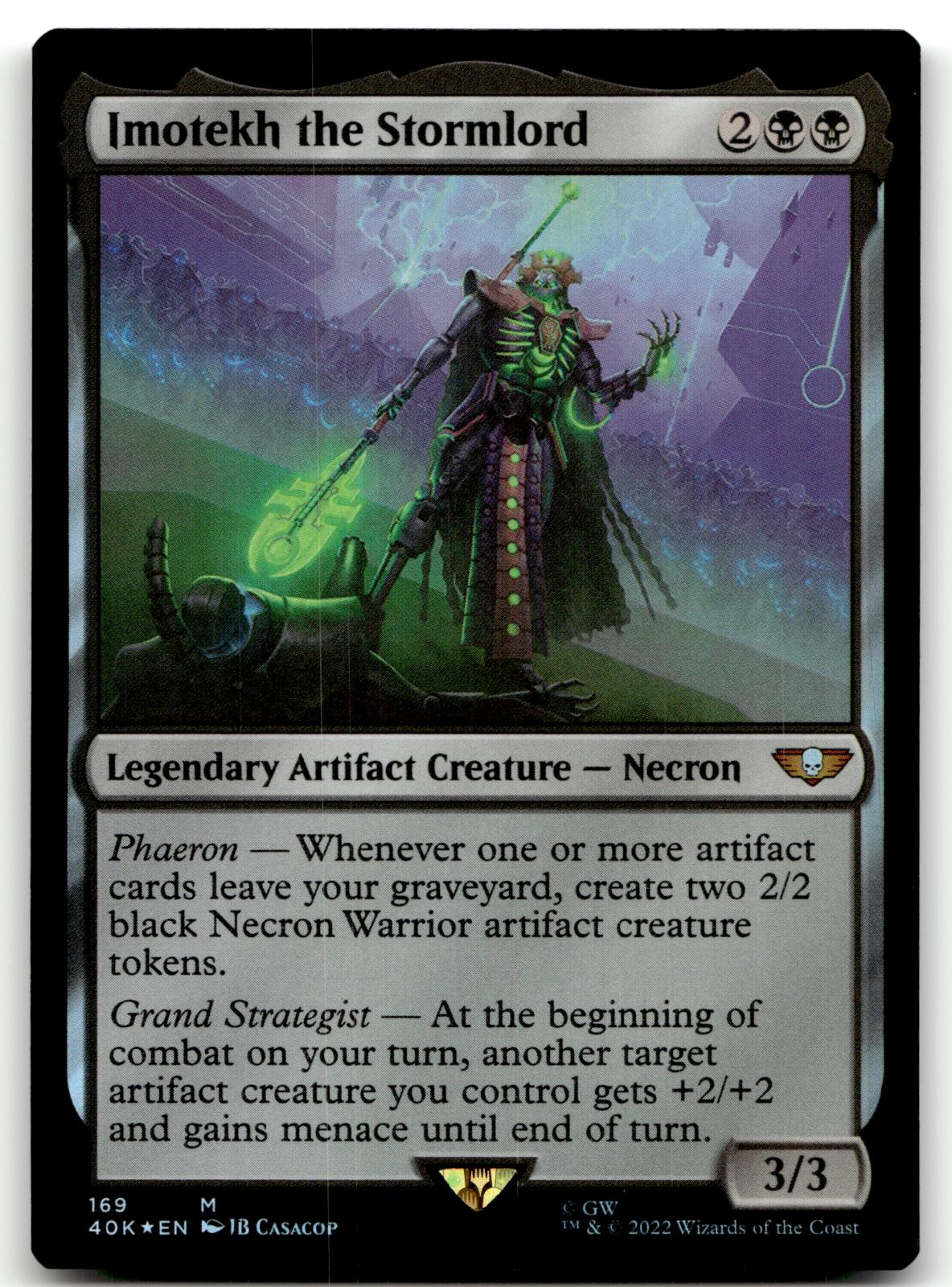 Imotekh the Stormlord 169 Universes Beyond: Warhammer 40,000 Magic: The Gathering Foil NM