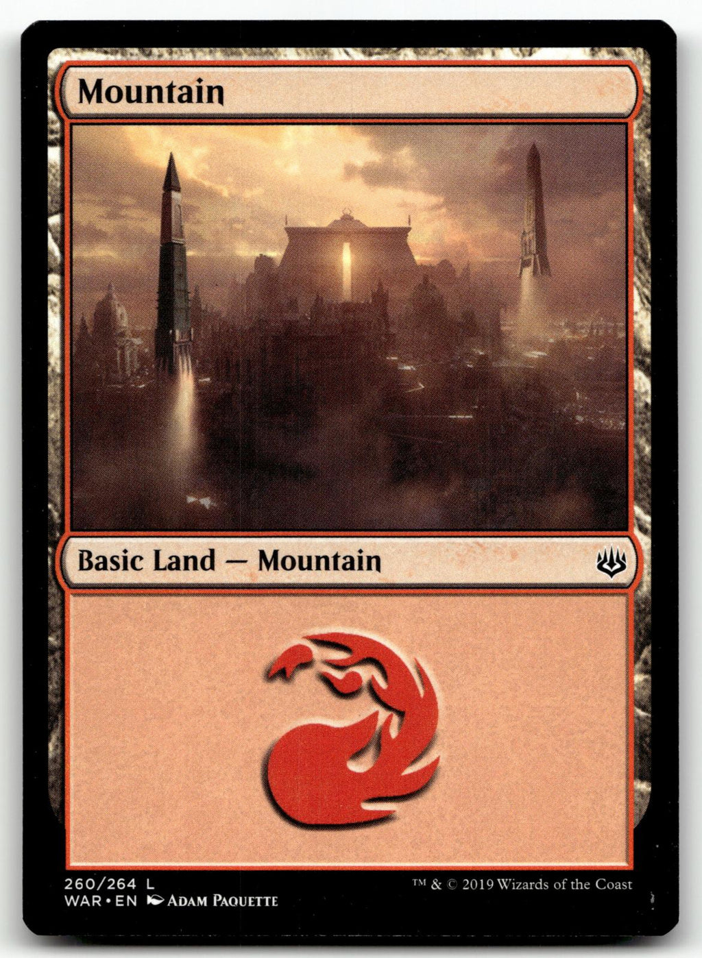 Mountain (260) 260 Land War of the Spark Magic: The Gathering Near Mint