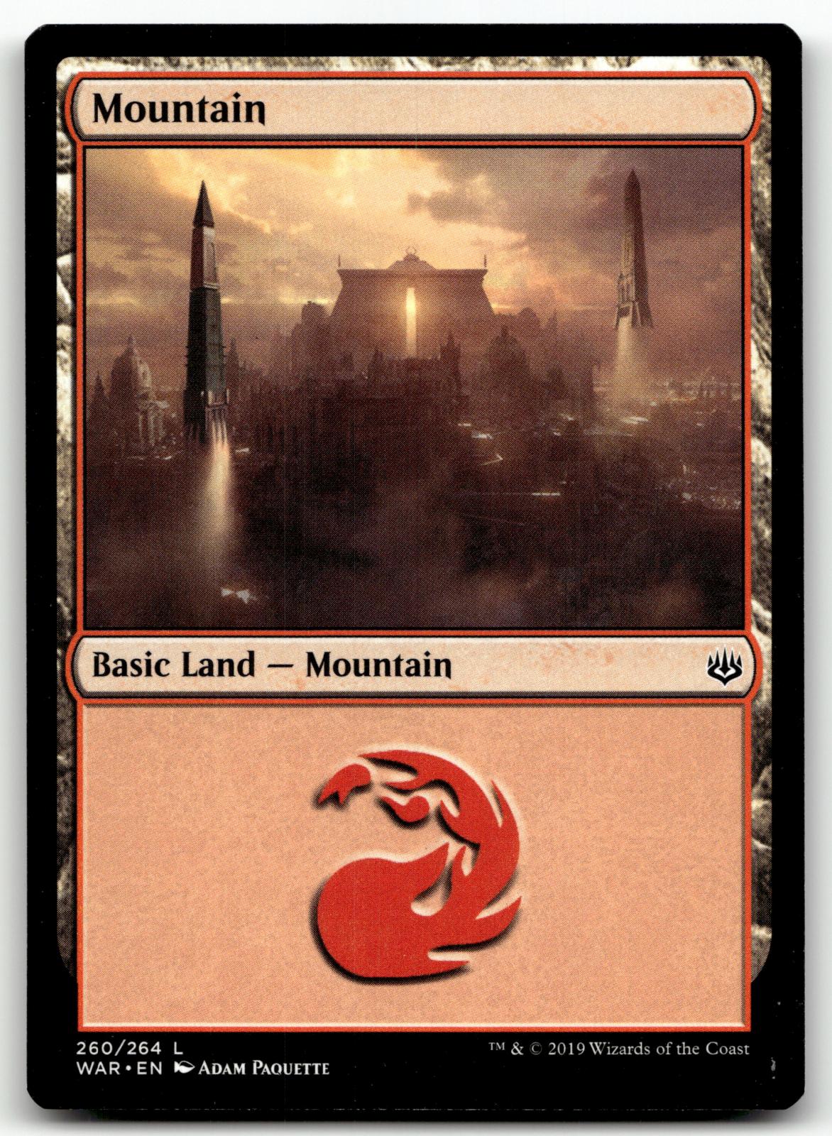 Mountain (260) 260 Land War of the Spark Magic: The Gathering Near Mint