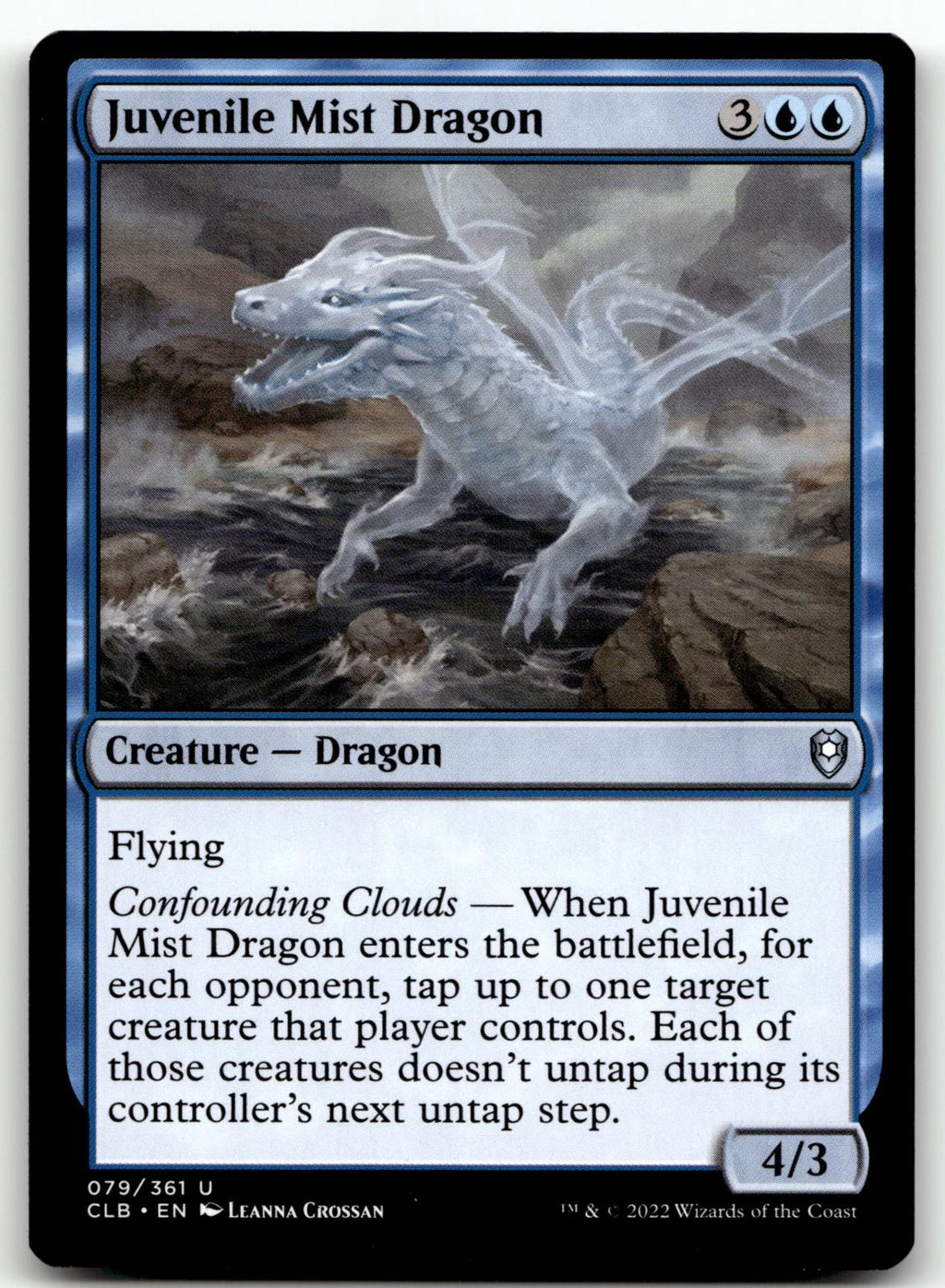 Juvenile Mist Dragon 79 Commander Legends: Battle for Baldur's Gate Magic: The Gathering NM