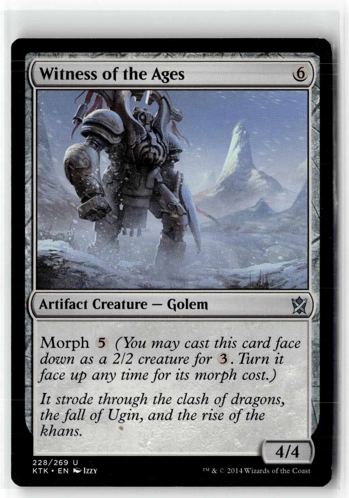 Witness of the Ages 228 Uncommon Khans of Tarkir Magic: The Gathering Near Mint