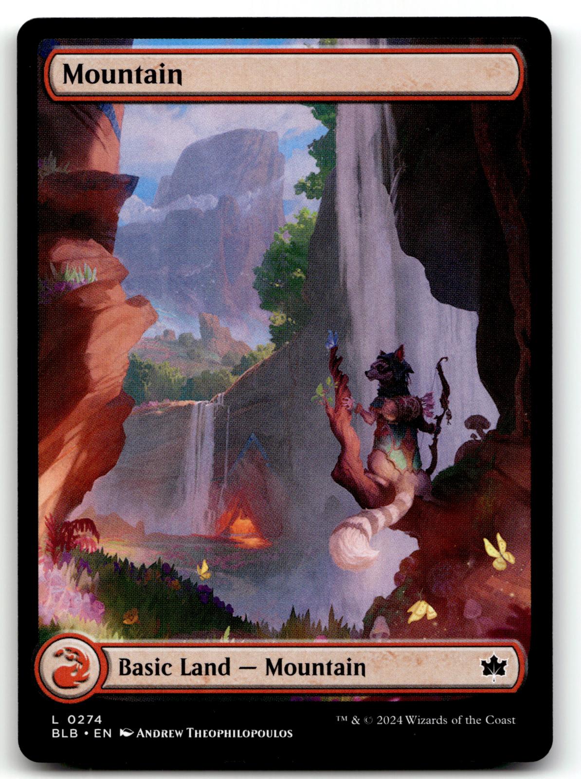 Mountain (0274) 274 Land Bloomburrow Magic: The Gathering Near Mint