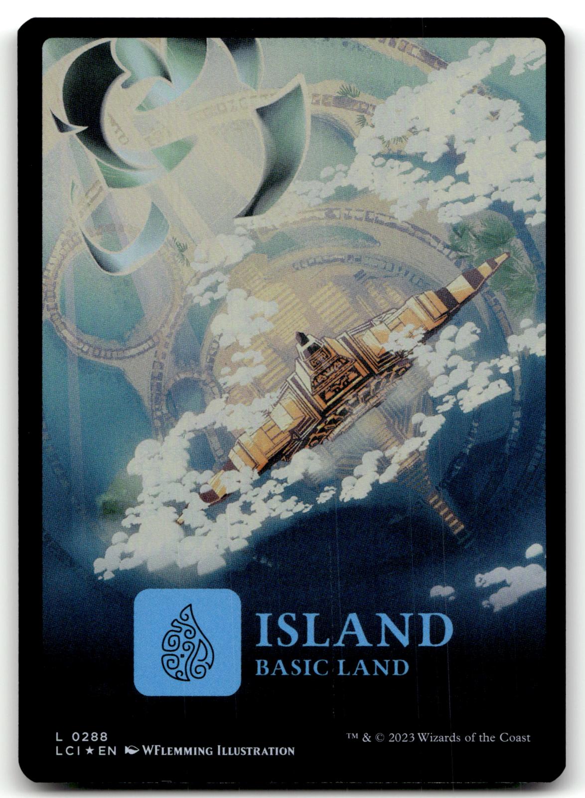 Island (0288) 288 Land The Lost Caverns of Ixalan Magic: The Gathering Foil NM