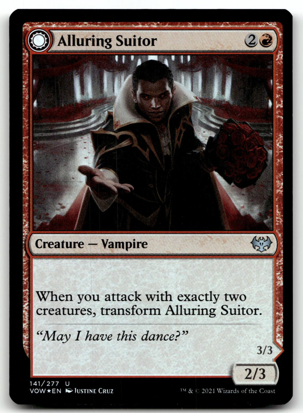 Alluring Suitor 141 Uncommon Innistrad: Crimson Vow Magic: The Gathering Foil NM