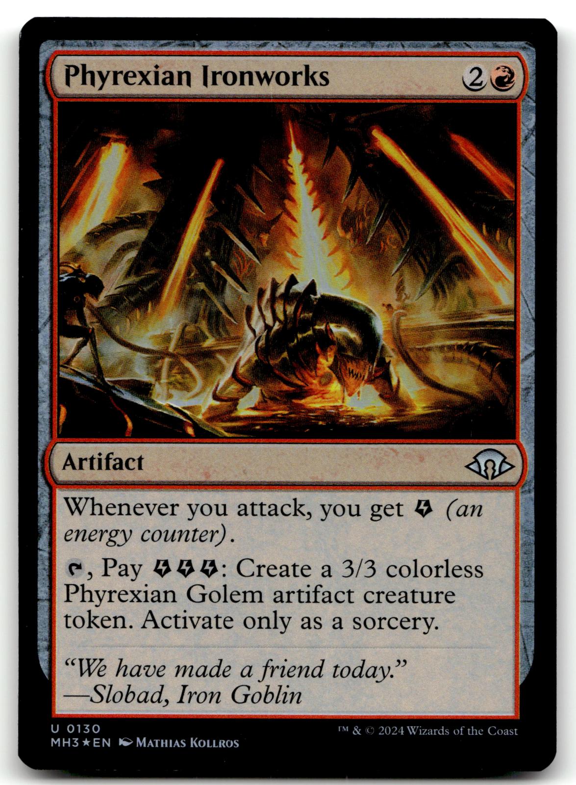 Phyrexian Ironworks 130 Uncommon Modern Horizons 3 Magic: The Gathering Foil NM