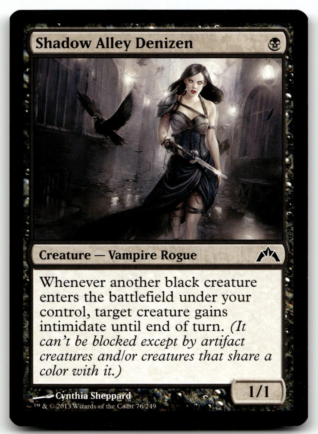 Shadow Alley Denizen 76 Common Gatecrash Magic: The Gathering Near Mint