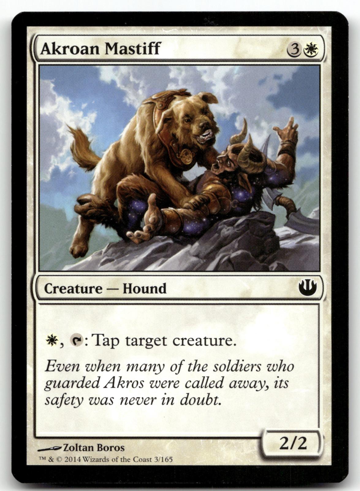 Akroan Mastiff 3 Common Journey Into Nyx Magic: The Gathering Near Mint