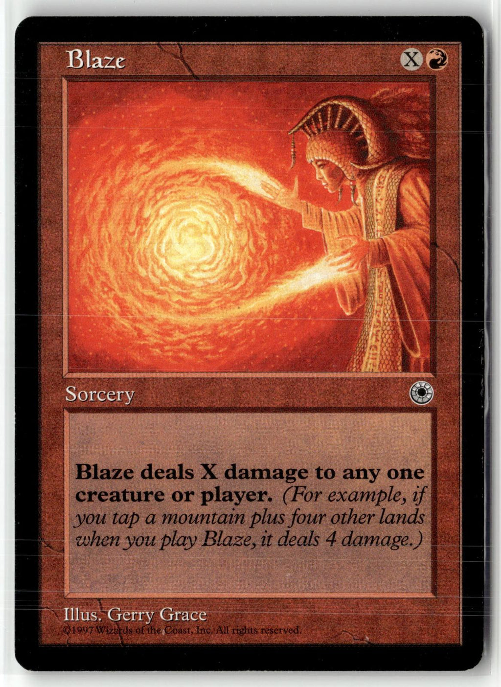 Blaze Uncommon Portal Magic: The Gathering Near Mint