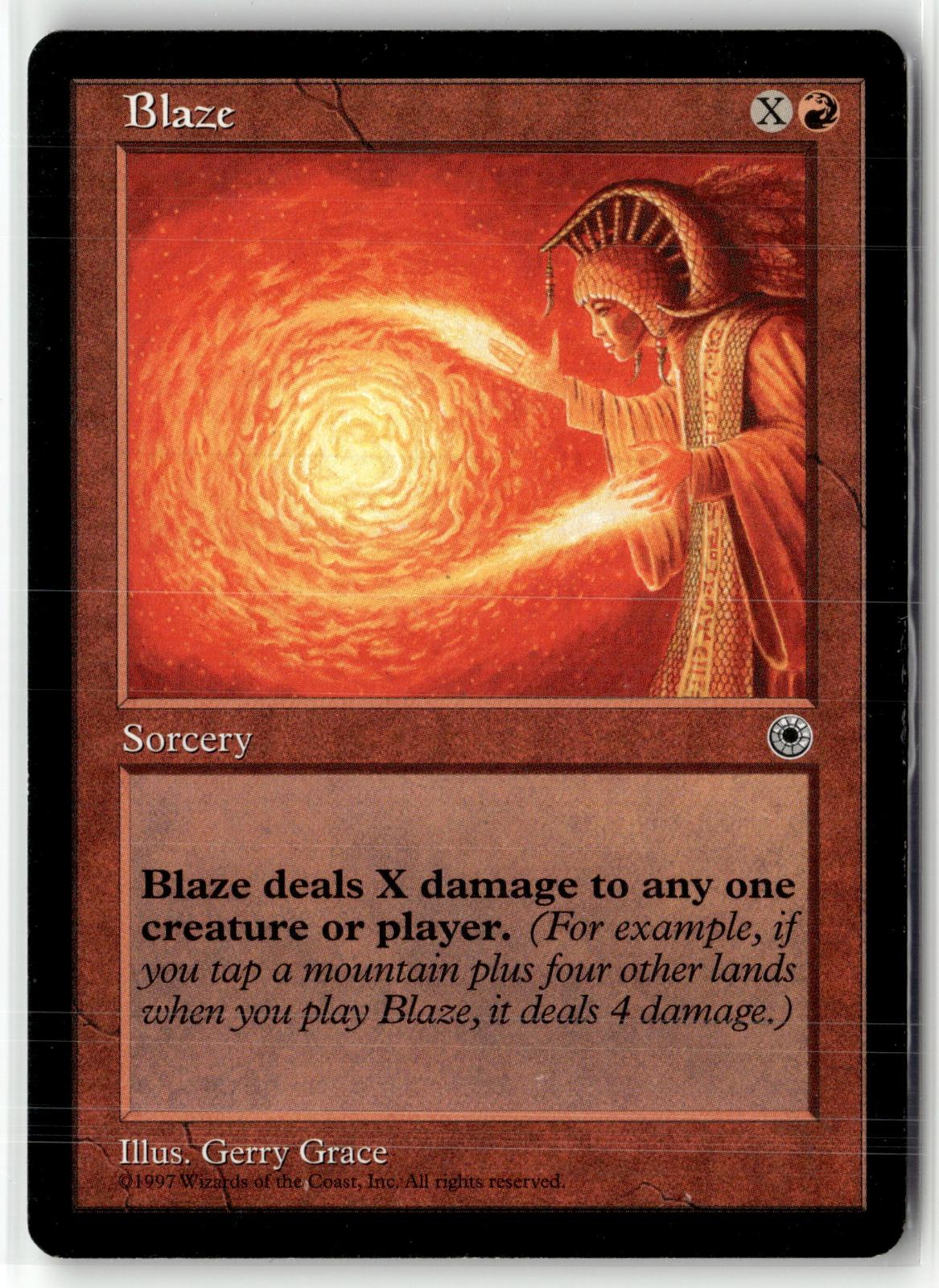 Blaze Uncommon Portal Magic: The Gathering Near Mint