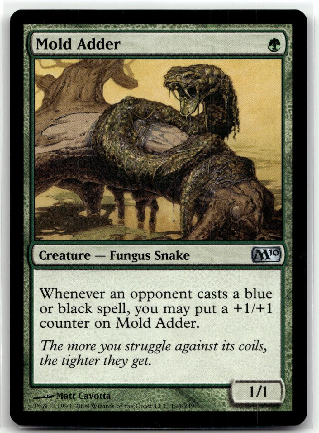 Mold Adder 194 Uncommon Magic 2010 (M10) Magic: The Gathering Near Mint