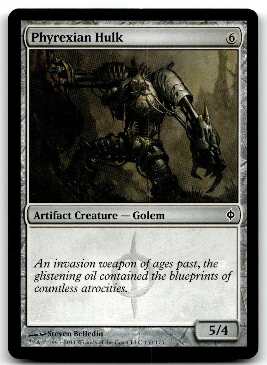 Phyrexian Hulk 150 Common New Phyrexia Magic: The Gathering Near Mint