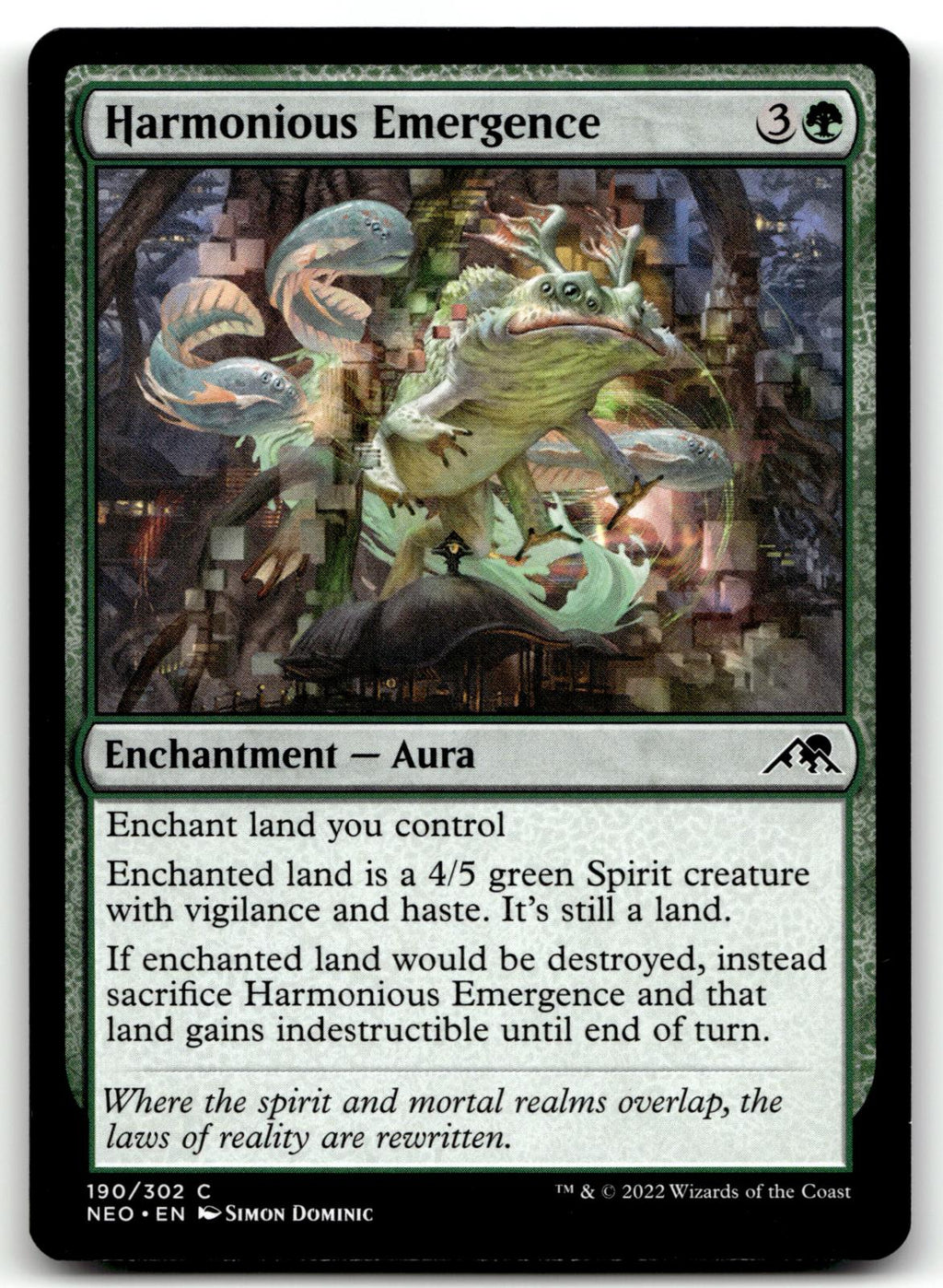 Harmonious Emergence 190 Common Kamigawa: Neon Dynasty Magic: The Gathering NM