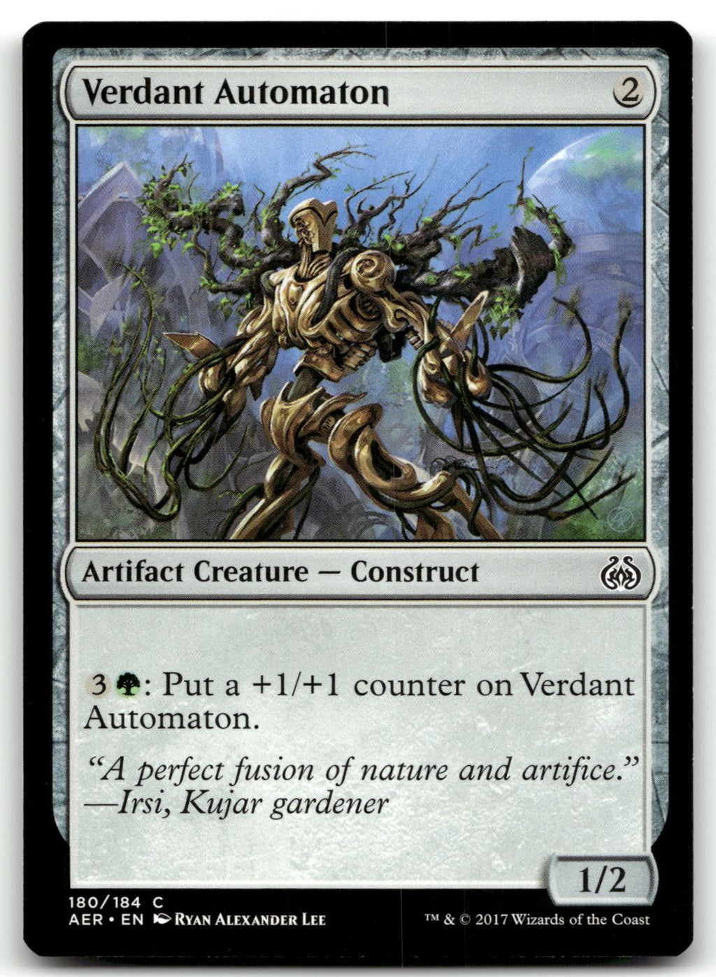 Verdant Automaton 180 Common Aether Revolt Magic: The Gathering Near Mint