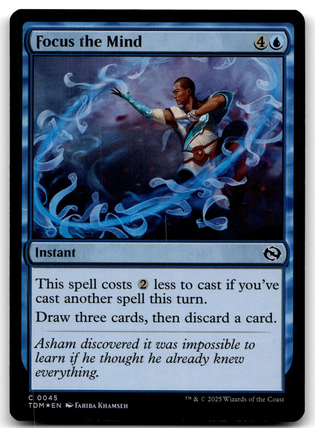 Focus the Mind 45 Common Tarkir: Dragonstorm Magic: The Gathering Foil Near Mint