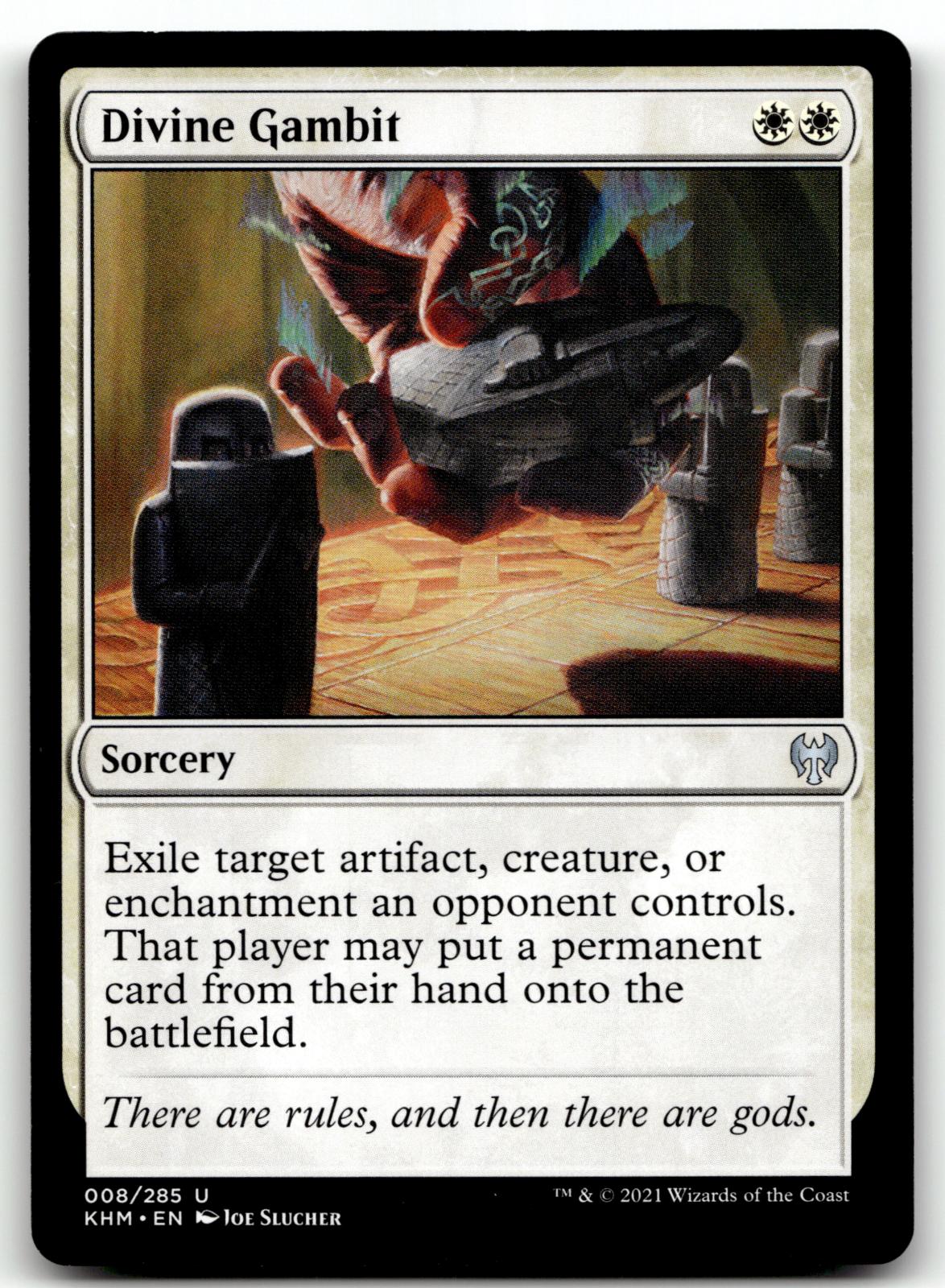 Divine Gambit 8 Uncommon Kaldheim Magic: The Gathering Near Mint