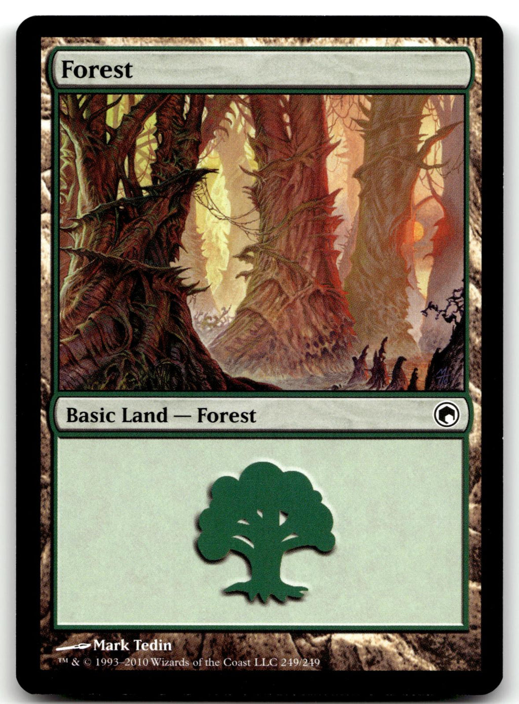 Forest (249) 249 Land Scars of Mirrodin Magic: The Gathering Near Mint