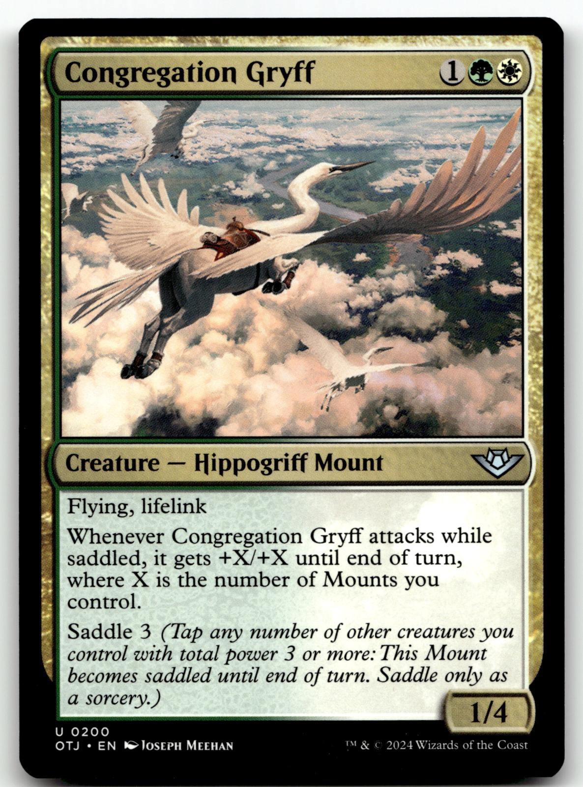 Congregation Gryff 200 Outlaws of Thunder Junction Magic: The Gathering NM