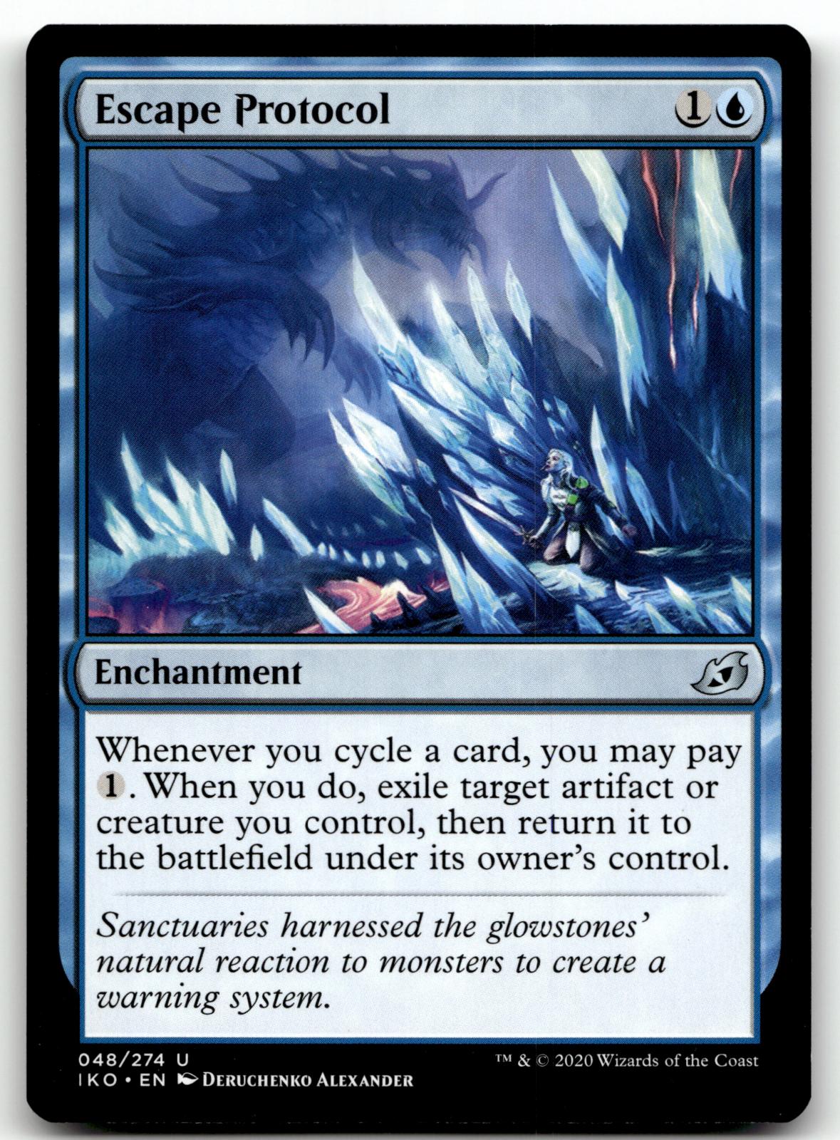Escape Protocol 48 Uncommon Ikoria: Lair of Behemoths Magic: The Gathering NM