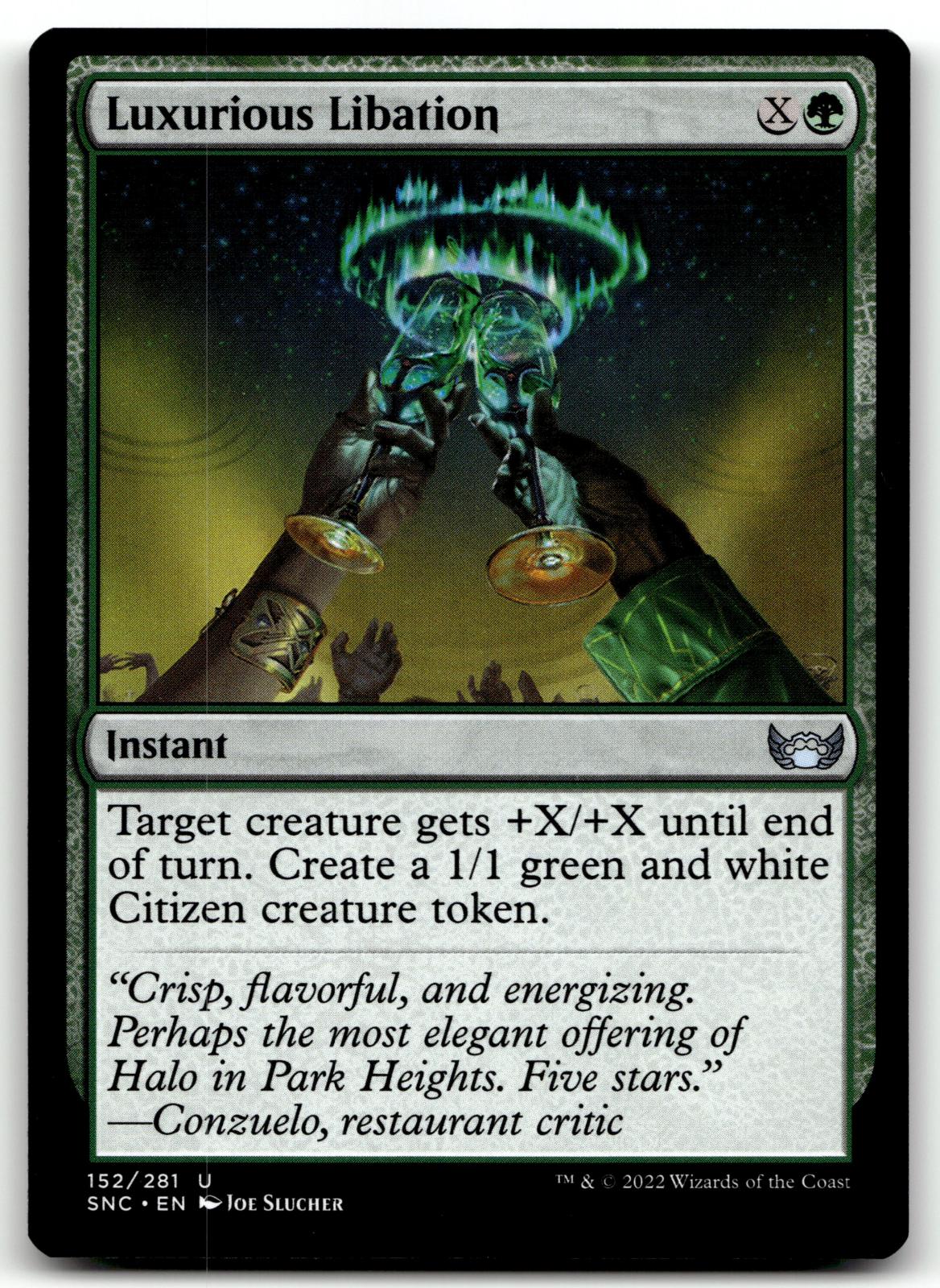 Luxurious Libation 152 Uncommon Streets of New Capenna Magic: The Gathering NM