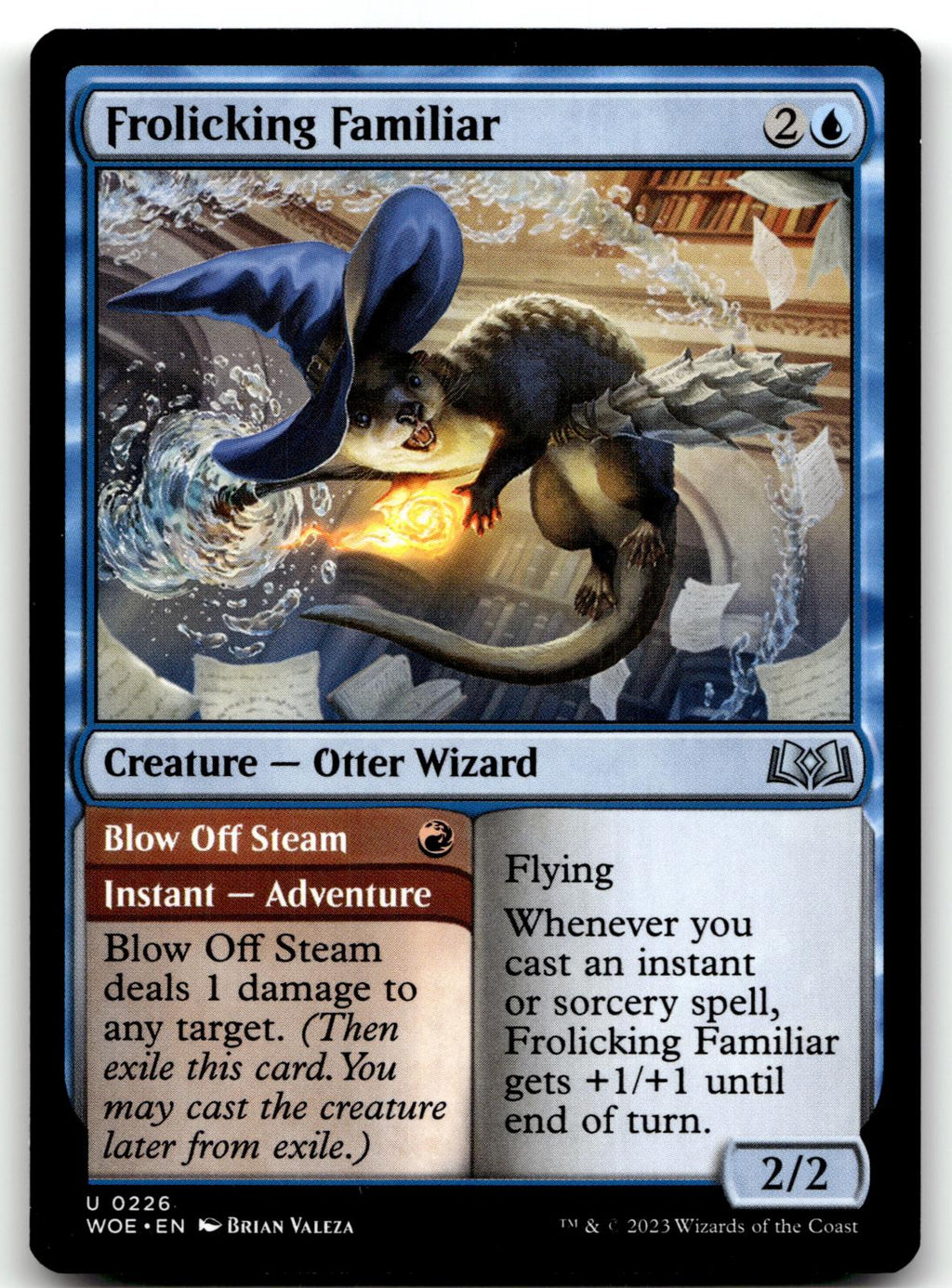 Frolicking Familiar 226 Uncommon Wilds of Eldraine Magic: The Gathering NM