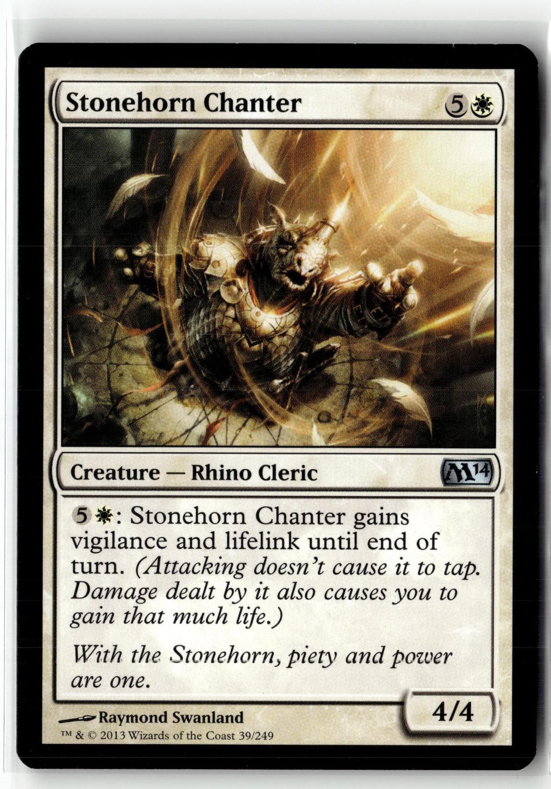 Stonehorn Chanter 39 Uncommon Magic 2014 (M14) Magic: The Gathering Near Mint
