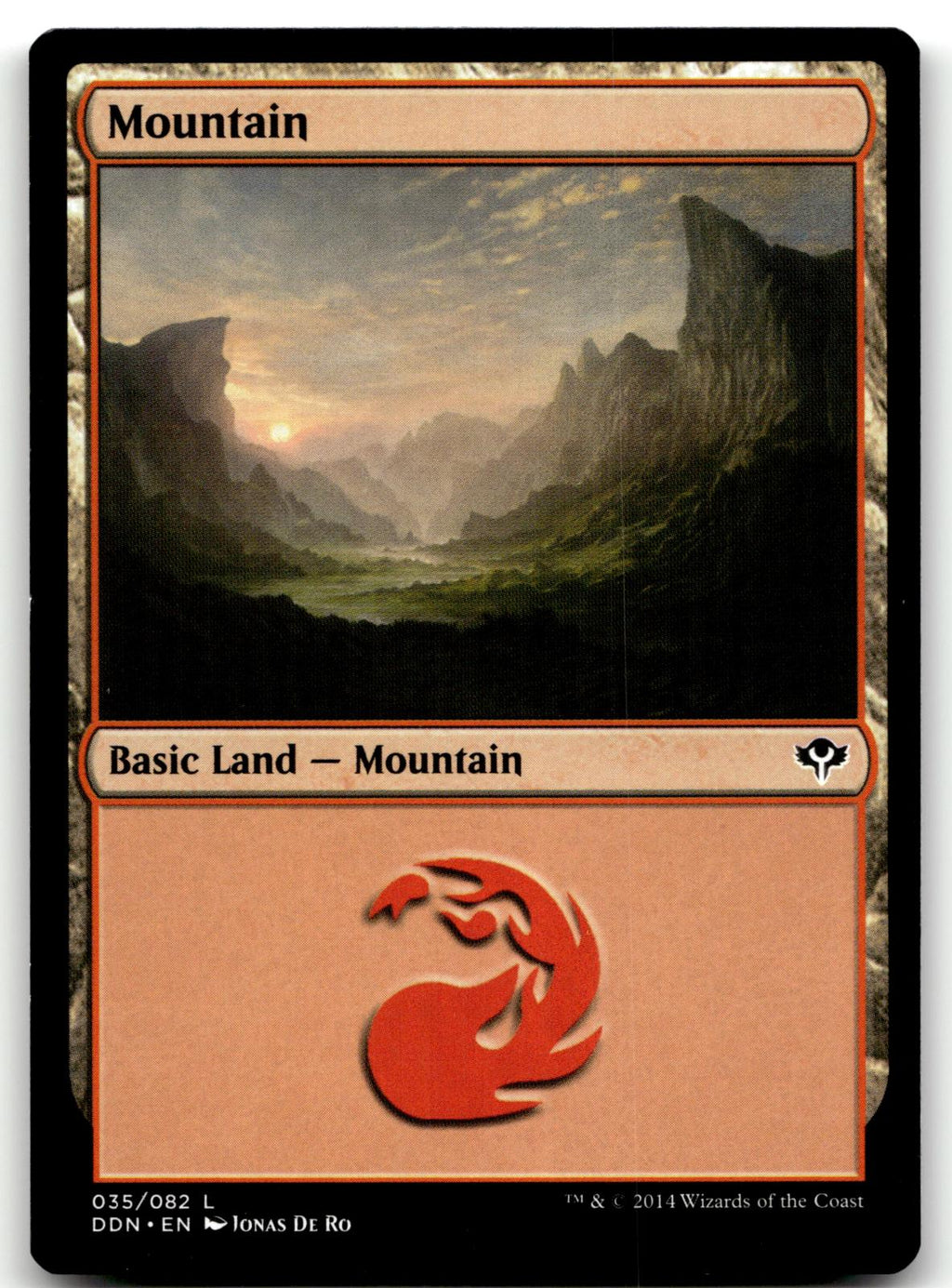 Mountain (035) 35 Land Duel Decks: Speed vs. Cunning Magic: The Gathering NM