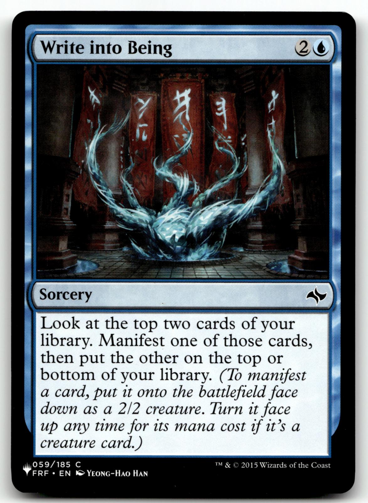 Write into Being 59 Common Fate Reforged Magic: The Gathering Near Mint