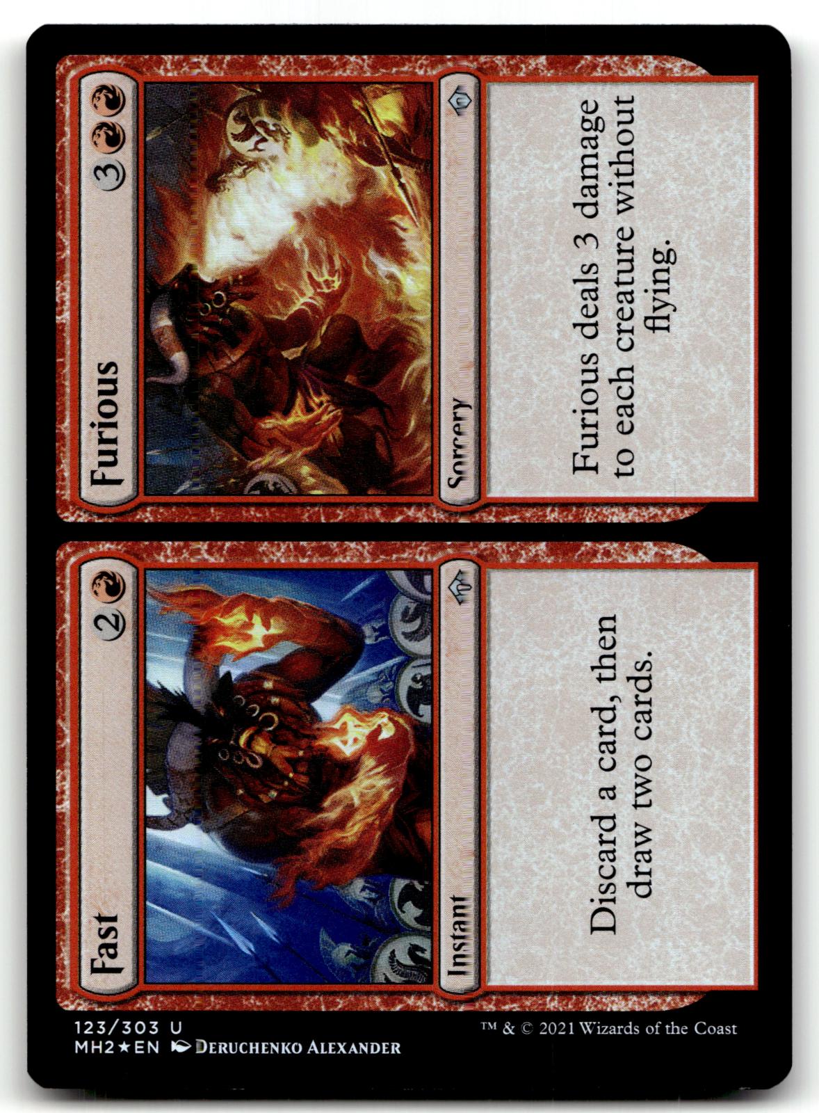 Fast // Furious 123 Uncommon Modern Horizons 2 Magic: The Gathering Foil NM